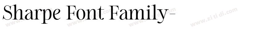 Sharpe Font Family字体转换